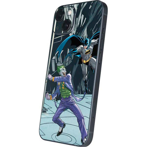 DC Comics The Joker vs Batman Art iPhone 14 Plus Skin